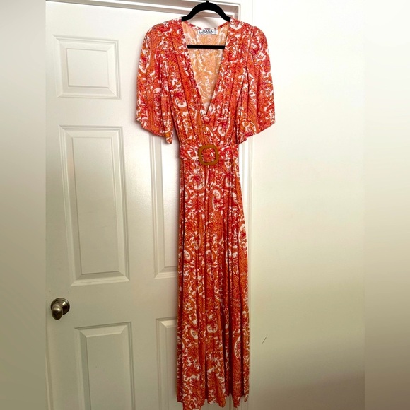 LUSANA Dresses & Skirts - Lusana maxi dress with belt Medium
